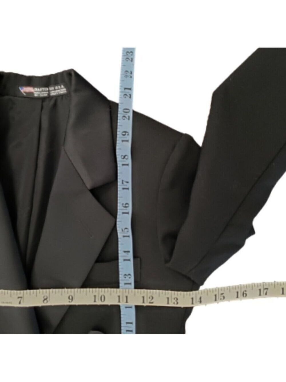Oscar de la Renta Boys Tuxedo Jacket Size 7 Black Formal Blazer - Picture 8 of 8